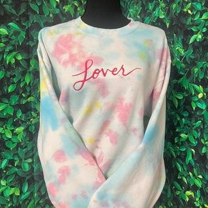 Tie Dye Lover Embroidered Sweatshirt / Hoodie